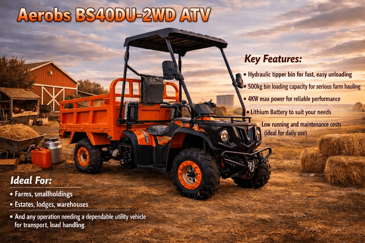 Electric farm ATV from MCM Group South Africa