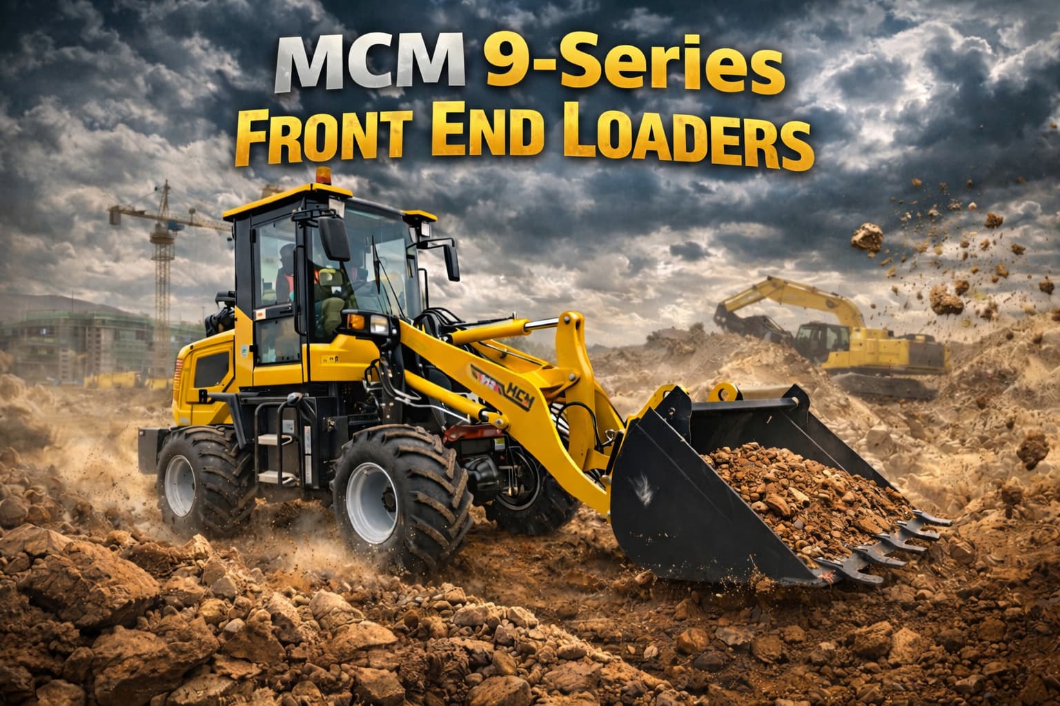 MCM 9-Series front end loader range for construction